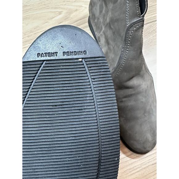 Arche Suede Wedge Booties Size 9.5 Gray Ankle Boots Casual Comfort Low Heel - Picture 9 of 13